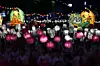 Lotus-shaped lanterns illuminate Jongno District, central Seoul, on May 16 during celebrations preceding Buddha’s Birthday, which falls on May 24 this year. [NEWS1]
