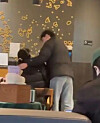 A man accused of groping multiple women at a shopping complex in Gwanggyo, Gyeonggi, is caught on camera at a cafe in January. [JOONGANG ILBO]
