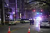 Austin Police officers guard the scene of a mass shooting in Austin, March 1. [AP/YONHAP]
