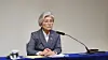 Korean Ambassador to the United States Kang Kyung-wha speaks during a meeting with correspondents at the Korean Cultural Center in Washington on Feb. 24. [KANG TAE-HWA]