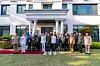 Military officials and diplomats from Korea, Egypt and partner nations pose for a commemorative photo at the inauguration of the new Egyptian Defense Complex in Seongbuk District, northern Seoul, on May 6. [EMBASSY OF THE ARAB REPUBLIC OF EGYPT TO KOREA]