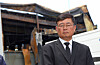 Aricell CEO Park Soon-kwan answers questions from the press at the firm's lithium battery plant in Hwaseong, Gyeonggi, on June 25, 2024, following a fire that killed 23 people. The blaze broke out at the battery manufacturer’s facility in Jeongok-ri, Hwaseong, at 10:31 a.m. on June 24, 2024. [JOINT PRESS CORPS]