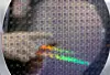 A 300-millimeter (11.8-inch) wafer at as seen at Semicon Korea 2023 in Gangnam District, southern Seoul, on Feb. 1, 2023. [NEWS1]
