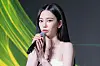 aespa’s Karina answers questions during a press conference for the release of the group’s second full-length album “Lemonade” at Sofitel Ambassador Seoul Hotel in southern Seoul on May 28. [DANIELA GONZALEZ PEREZ]