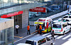 Ambulances are parked in front of an emergency room in a general hospital in Seoul on Sept. 3, 2024. [YONHAP]