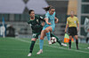 Tamami Aso of Tokyo Verdy Beleza, left, vies for the ball with Melbourne City FC's Laura Hughes during an AFC Women's Champions League semifinal in Suwon on May 20. [AP PHOTO/YONHAP]