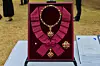 The Grand Order of Mugunghwa is presented by President Lee Jae Myung to Indonesian President Prabowo Subianto during his state visit on April 1. [BLUE HOUSE]