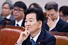 Unification Minister Chung Dong-yong attends a hearing of the National Assembly's Foreign Affairs and Unification Committee in Yeouido, western Seoul, on April 15. [NEWS1]