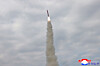 A photo released by the official North Korean Central News Agency shows a test fire of sea-to-surface strategic cruise missiles conducted by the North Korean Missile General Administration at an unconfirmed location in North Korea, on Oct. 28 2025. [EPA/YONHAP]