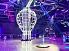 An installation resembling a giant ARMY Bomb light stick stands inside the Kintex building in Goyang, Gyeonggi, during the 2025 BTS Festa In-person Event on June 13, 2025. [DANIELA GONZALEZ PEREZ]