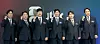 From left, sportscasters Lee Kwang-yong, Jeong Yong-geom, Bae Seong-jae, Park Ji-sung, Kim Hwan and Lee Ju-heon pose for the cameras at JTBC's press conference on its coverage of the 2026 FIFA World Cup at the Pullman Ambassador Seoul hotel in Jung District, central Seoul, on May 21. [NEWS1]