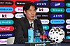 Hong Myung-bo, the head coach of Korea's national football team, speaks after announcing the roster for the upcoming FIFA World Cup 2026 during a press conference in central Seoul on May 16. [YONHAP]