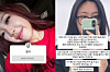 From left: Rapper Lee Young-ji's now-deleted Instagram story, in which she has red hair and wears a red shirt, and her apology post uploaded on May 31, for which the rapper redyed her hair black [SCREEN CAPTURE]