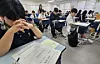 High school seniors take a mock College Scholastic Ability Test at a high school in Geumcheon District, southern Seoul, on Sept. 3, 2025. [JOINT PRESS CORPS]