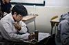 A students sits for the College Scholastic Ability Test at a high school in Yongsan District, central Seoul, on Nov. 13, 2025. [JOINT PRESS CORPS]