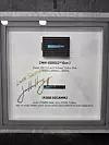 A chip exhibit at SK hynix booth at Computex 2026 signed by Nvidia CEO Jensen Huang [JOINT PRESS CORPS]