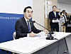Park Hong-keun, minister of planning and budget, speaks at a briefing with reporters at the Government Complex Sejong on April 21. [YONHAP]