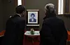 Two people visit a memorial space for late student activist Park Jong-cheol, who died from torture, in Namyeong-dong, central Seoul, on Jan. 5, 2017. [JOONGANG ILBO]