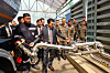 Defense Minister Ahn Gyu-back, center, visits an oil storage facility at the Korean Air Force's 8th Fighter Wing in Wonju, some 140 kilometers (87 miles) east of Seoul, on April 7. [MINISTRY OF DEFENSE]