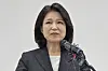 Lee Jin-sook, a former head of the Korea Media and Communications Commission, speaks during a press conference at the People Power Party's regional office in Daegu on April 25. [YONHAP]