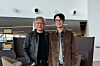 Krafton CEO Kim Chang-han, right, poses for a photo with Nvidia CEO Jensen Huang during Kim's visit to Nvidia headquarters in Santa Clara, California, on April 10, 2025. [KRAFTON]