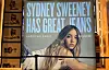 American Eagle promotes its jeans featuring Sydney Sweeney on a display in Times Square on Aug. 18, 2025. [REUTERS/YONHAP]
