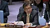 Cha Ji-hoon, South Korea’s ambassador to the United Nations, addresses the Security Council during its meeting on nonproliferation and North Korea in New York on April 30. [SCREEN CAPTURE]