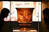A white porcelain vase, a gift from France to the Joseon Dynasty, is on display in the exhibit 'Gifts and Records: 140 Years of Korea-France Friendship' at the National Palace Museum of Korea on June 2. [YONHAP]
