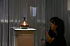 An onggi wine bottle, part of the first gift exchange between Korea and France, is on display at the exhibit 'Gifts and Records: 140 Years of Korea-France Friendship' at the National Palace Museum of Korea on June 2. [KOREA HERITAGE SERVICE]