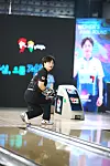Bowler Choi Hyun-sook competes at the 9th Jeongeup Danpungmiin Cup Pro Bowling Championship held in Uijeongbu, Gyeonggi, on April 2. [KOREA PROFESSIONAL BOWLING ASSOCIATION]
