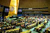 United Nations Secretary-General Antonio Guterres speaks to delegates during a meeting on the Nuclear Non-Proliferation Treaty at the UN headquarters in New York City on April 27. [REUTERS/YONHAP]