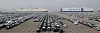 Kia cars bound for export are seen at a port in Pyeongtaek on April 3. [NEWS1]