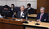 Former Interior Minister Lee Sang-min, center front row, attends trial at the Seoul High Court on May 12. [SEOUL HIGH COURT]
