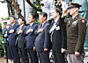 Participants pay tribute during a joint memorial for war veterans who fought in the 1950-53 Korean War, held at the U.S. military memorial at Imjingak in Paju, Gyeonggi, on May 21. [YONHAP]