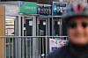 ATMs for major banks are seen in Seoul on Feb. 18. [YONHAP]