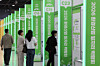 Job seekers browse company booths at the 2026 Environmental Industry Job Fair held at the aT Center in Seocho District, Seoul, on May 19. [YONHAP]