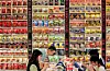 Ramyeon is displayed at a convenience store in Seoul on April 26.[NEWS1]