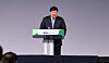 Seo Jung-jin, chairman of Celltrion, speaks at the general shareholders meeting at Songdo Conventia in Incheon on March 24. [YONHAP]