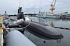The 3,000-ton ROKS Dosan Ahn Chang-ho enters the Canadian naval base in Esquimalt, Victoria, on May 23, marking the first trans-Pacific voyage ever undertaken by a Korean submarine. [YONHAP]