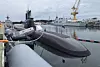The 3,000-ton ROKS Dosan Ahn Chang-ho enters the Canadian naval base in Esquimalt, Victoria, on May 23, marking the first trans-Pacific voyage ever undertaken by a Korean submarine. [YONHAP]