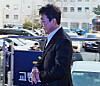 Actor Lee Jae-ryong leaves the Seoul Gangnam Police Station, in this file photo from March 10 after being questioned about his drunk driving case. [YONHAP]
