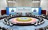 Chinese President Xi Jinping chairs the 25th Meeting of the Council of Heads of State of the Shanghai Cooperation Organization and delivers a speech titled ″Staying True to SCO Founding Mission And Ushering in a Better Future″ in Tianjin, north China, Sept. 1, 2025. [XINHUA/YONHAP]