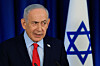 Israeli Prime Minister Benjamin Netanyahu speaks during a press conference, amid the U.S.-Israel conflict with Iran, in Jerusalem, Israel, on March 19. [REUTERS/YONHAP]