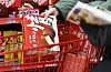 A shopper selects Orion Choco Pie products at a large supermarket in Seoul on Oct. 29, 2025. [YONHAP]