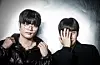 Beatboxers Wing, left, and Hiss pose for a photo during an interview with the JoongAng Ilbo at the JoongAng Building in western Seoul on March 9. [KWEN HYEK-JAE]