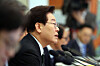 President Lee Jae Myung speaks during a Cabinet meeting at the Blue House in Jongno District, central Seoul, on April 28. [YONHAP]