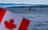 The Korean submarine Dosan Ahn Chang-ho arrives at Canadian Forces Base Esquimalt in Victoria, British Columbia, on May 23 to participate in a Korea-Canada joint naval exercise. [REPUBLIC OF KOREA NAVY]
