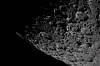 The heavily cratered terrain of the eastern edge of the South Pole-Aitken basin is seen on the Moon in a photo taken by the crew of Artemis II. [NASA/UPI/YONHAP]