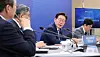 President Lee Jae Myung, second from right, presides over a briefing on preparations for the 48th session of the Unesco World Heritage Committee at Bexco in Haeundae District, Busan, on May 27. [JOINT PRESS CORPS]