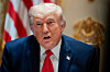 U.S. President Donald Trump speaks during a cabinet meeting in the Cabinet Room at the White House in Washington on May 27. [REUTERS/YONHAP]